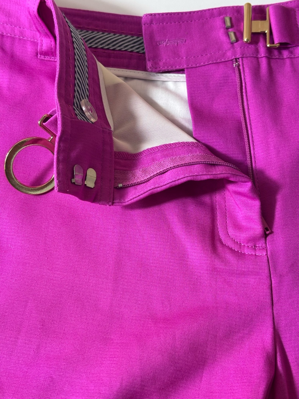 Charter Club Pant Shop Stretch Bermuda Shorts Tummy Slimming Classic Fuchsia 12 - Picture 3 of 11